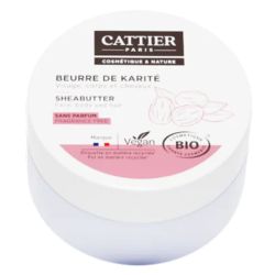 Cattier Beurre De Karité 100% Bio 20g Sans Parfum – Nutrition et protection nomade