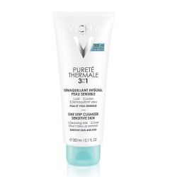 Vichy Pureté Thermale Démaquillant Intégral 3en1 - 300 ml - Peaux et Yeux Sensibles