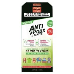 Cinq sur Cinq Natura Anti-Poux et Lentes Kit de Traitement de l'Environnement