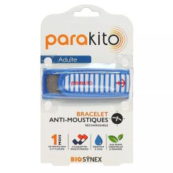 Parakito Bracelet Anti-Moustiques Adulte Marin + 2 Recharges