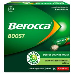 Berocca Boost - 14 Sticks - Énergie Mentale et Physique Sans Eau