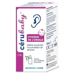 Bausch & Lomb Cerubaby Solution Auriculaire Bébé - 15ml