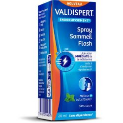 Valdispert Spray Sommeil Flash - 20ml - Endormissement rapide grâce à la mélatonine et à la mélisse
