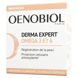 Oenobiol Derma Expert Oméga 3 et 6 Stress Oxydatif - 30 Capsules