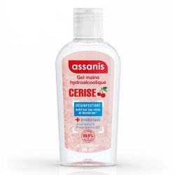 Assanis Gel Hydroalcoolique Mains Sans Rinçage Cerise - 80ml