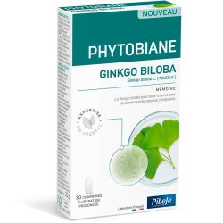 Pileje Phytobiane Ginkgo Biloba - Soutien la Performance Cérébrale & la Mémoire - 30 comprimés