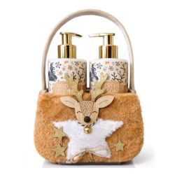 Vivian Gray Coffret Sweet Deer Savon Liquide et Lotion pour les Mains 2 x 250 ml – soin des mains vanille et santal