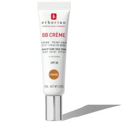 Erborian BB Crème au Ginseng 15ml Teinte Caramel – Crème de teint soin effet peau de bébé format voyage