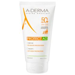 A-Derma Protect AD Crème Très Haute Protection SPF50+ - 150ml - Sans Parfum - Peaux atopiques