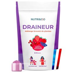Nutri&Co Draineur Élimination & Ventre Plat 28 jours Fruits Rouges - 100g