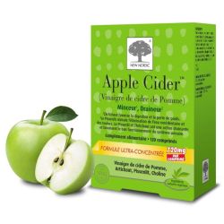 New Nordic Apple Cider 120 comprimés - Le vinaigre de cidre de pomme allié minceur et drainant