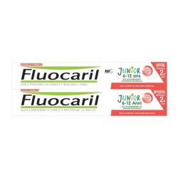 Fluocaril Junior 6-12 ans Dentifrice Gel Fruits Rouges Lot de 2 x 75ml
