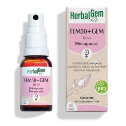 HerbalGem Fem50+Gem Bio 15ml – Confort ménopause et sommeil