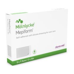 Molnlycke Health Care Mepiform Sterile - 5 x 7,5 cm - 5 pansements - Cicatrices hypertrophiques et chéloïdes