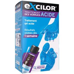 Excilor Traitement des Verrues Gel Acide - Élimine les verrues, nouvelle peau saine
