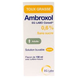 EG Labo Ambroxol 0,6% Sirop Toux Grasse
