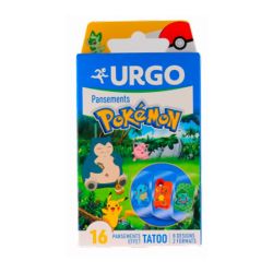 URGO Pansements Pokémon effet tatoo - 16 pansements