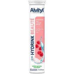 Alvityl Hydrink Beauté - 20 Comprimés Effervescents - Hydratation et éclat de la peau, cheveux, ongles