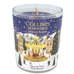 Collines de Provence Bougie Parfumée Fleur de Noël 75g – Ambiance chaleureuse