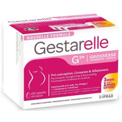 Iprad Gestarelle G+ Grossesse 90 Capsules - Préconception, grossesse et allaitement, complément alimentaire