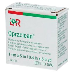 Lohmann & Rauscher Opraclean Mèche Iodoformée - 1 cm x 5 m - Drainage Antiseptique -