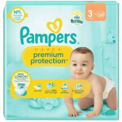 Pampers Premium Protection - Taille 3 - 6/10kg - Pack de 29 Couches