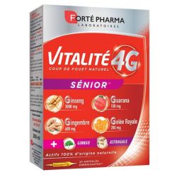 Forté Pharma Vitalité 4G Dynamisant Sénior 20 ampoules