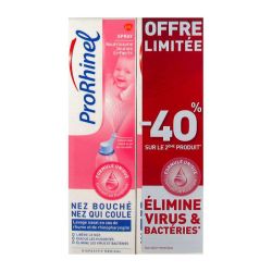 ProRhinel Spray Nasal - Nourrissons/Jeunes Enfants - Nez Bouché, qui Coule - Lot de 2 x 100 ml