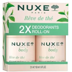 Nuxe Body Rêve de Thé Déodorant Fraîcheur 24H - Lot de 2 x 50 ml - Protection naturelle et fraîcheur