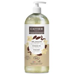 Cattier Gel Douche Sans Sulfate Aloe Vera Vanille Tonka Bio 1L – Chaleur et réconfort