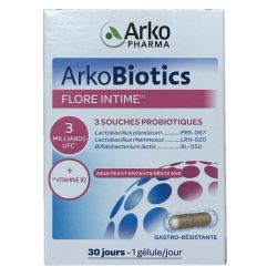 Arkopharma ArkoBiotics Flore Intime 30 Gélules - Probiotiques, complément alimentaire pour la flore intime
