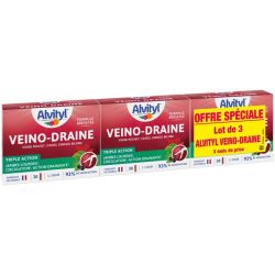 Alvityl Veino-Draine Lot de 3 x 30 gélules