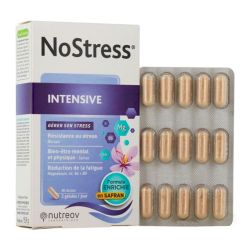 Nutreov Nostress Intensive - Améliore le Bien-être Mental et Physique - Boîte de 30 gélules