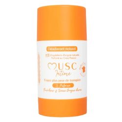 Musc Intime Déodorant La Pulpeuse Crazy Passion - Parfum Fruit de la Passion - 50g