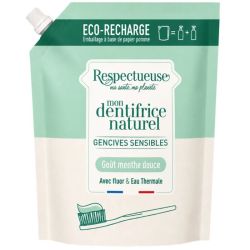 Respectueuse Dentifrice Naturel Gencives Sensibles Recharge 150ml – Apaisant et protection
