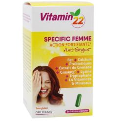 Ineldea Vitamin'22 Specific Femme 60 Gélules