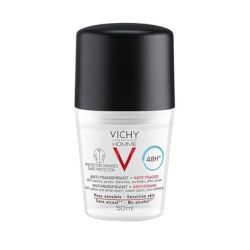 Vichy Homme Déodorant Anti-Transpirant 48H Roll-On Anti-Traces - 50 ml - Peaux Sensibles