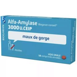 Biogaran Alfa Amylase 3000U - 18 Comprimés