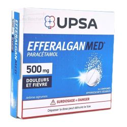 Efferalgan Med 500 mg 16 Comprimés Effervescents - Saveur agrumes - Paracétamol