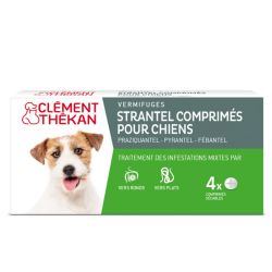 Clément Thékan Strantel Vermifuge Chien - 4 Comprimés