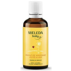 Weleda Bébé Huile de Massage Ventre de Bébé 50ml – Apaisement et hygiène