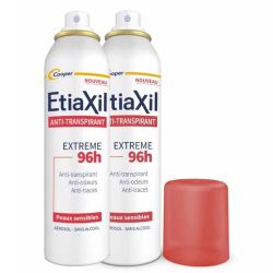Etiaxil Anti-Transpirant Aérosol Extrême 96h 2x150ml – Protection intense