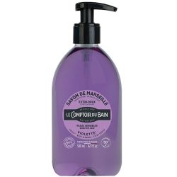 Le Comptoir du Bain Savon de Marseille Liquide - Senteur Violette - Peaux Sensibles - 500 ml