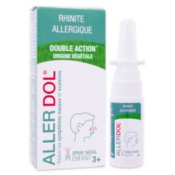 Allerdol Rhinite Allergique Double Action - Spray Nasal Enfant - 15ml - Protection et soulagement