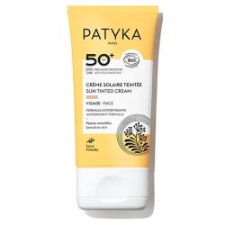 Patyka Crème Solaire Teintée Visage SPF50+ Bio - 40 ml - Unifiez, protégez et illuminez votre peau