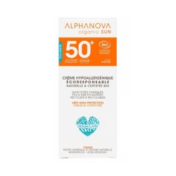 Alphanova Crème Solaire Certifiée Bio Hypoallergénique Visage SPF 50+ - 50g