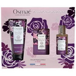 Osmaé Coffret Rose Noire Impériale Gel Douche, Savon Surgras & Eau de Toilette