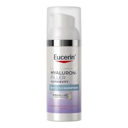 Eucerin Hyaluron-Filler + Longevity Soin de Nuit Épigénétique 50 ml - Régénération nocturne et réduction des rides