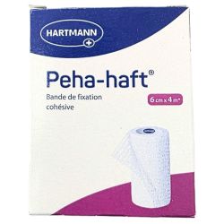 Hartmann Peha-haft Bande Cohésive Sans Latex - 1 pièce - 6 cm x 4 m - Fixation souple et sûre