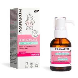 Pranarôm PranaBB Huile Massage Réconfort Ventre Bio 30ml – Digestion et détente